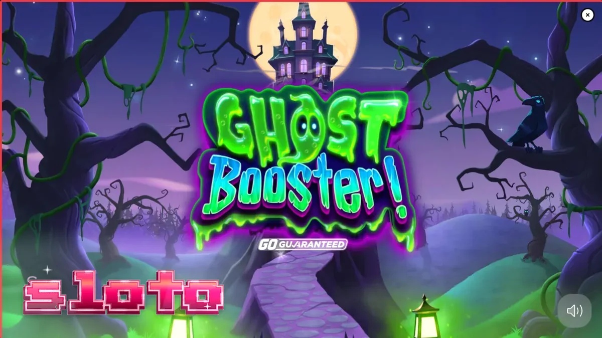 Tampilan antarmuka mobile slot Ghost Booster dengan tema Halloween